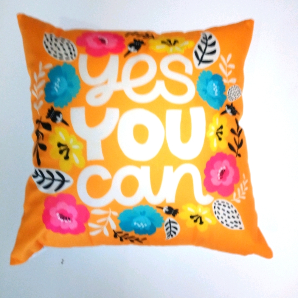 Inspirational decorative throw pillow